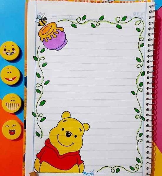 عکس نقاشی توی دفتر