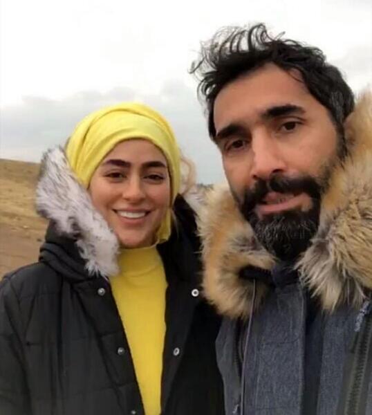عکس سمانه پاکدل و شوهرش