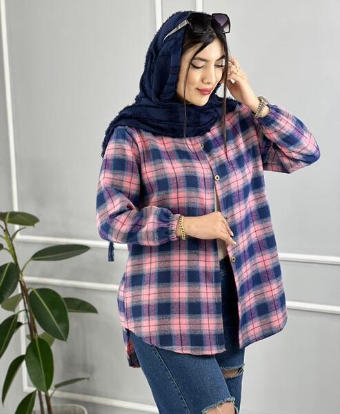 عکس شومیز چهارخونه دخترانه