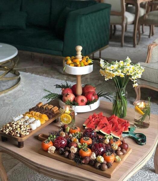عکس ایده شب یلدا برای کافی شاپ
