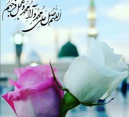 عکس نوشته الله و محمد