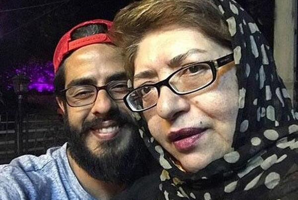 عکس خسرو شکیبایی با همسرش