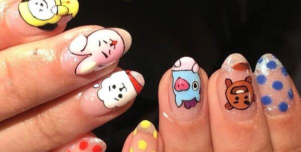 عکس ژل ناخن بی تی اس