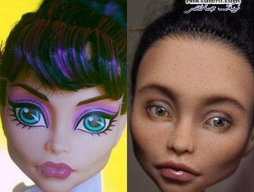 عکس نقاشی چهره عروسک