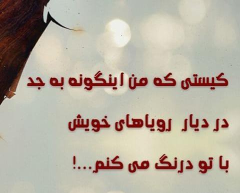 عکس نوشته تو تمام وجودمی