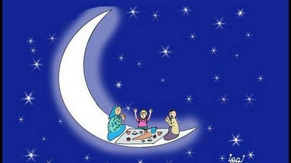 عکس نقاشی ماه رمضان آسان