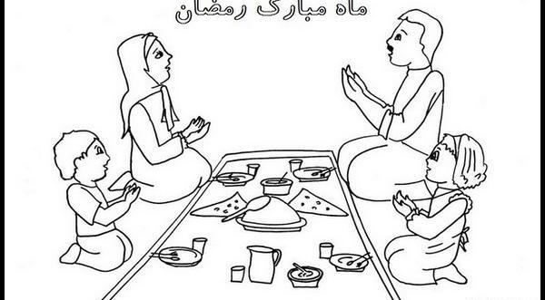 عکس نقاشی ماه رمضان آسان
