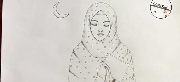 عکس نقاشی ماه رمضان آسان