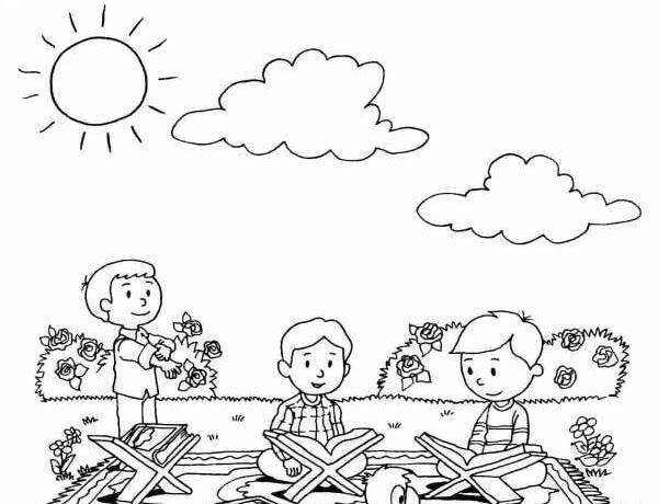 عکس نقاشی ماه رمضان آسان