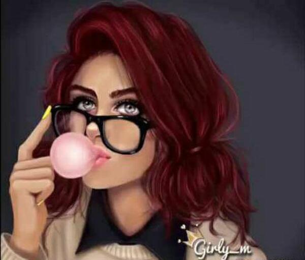 عکس دختر آدامس بادکنکی