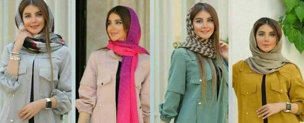 عکس مدل مانتو جدید چند رنگ