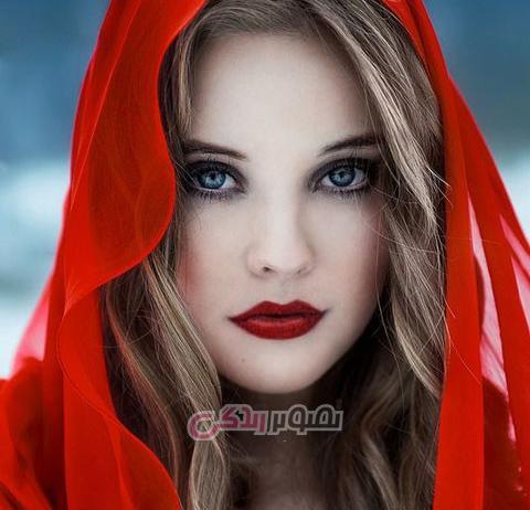 عکس لب قرمز دخترانه
