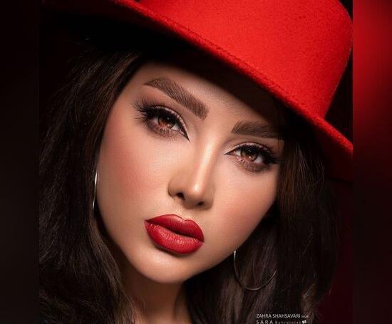 عکس لب قرمز دخترانه
