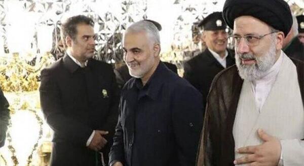 عکس اقای رئیسی با حاج قاسم