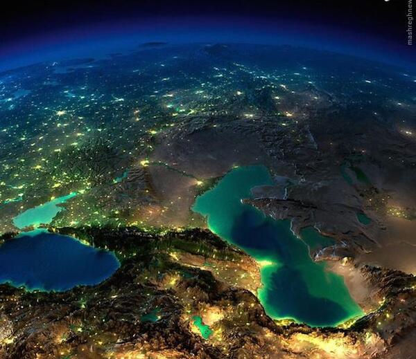 عکس ایران شب