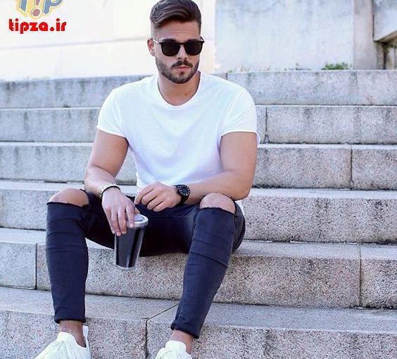 عکس تیشرت سفید پسرانه