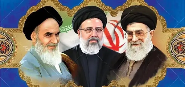 عکس رهبری و رئیسی