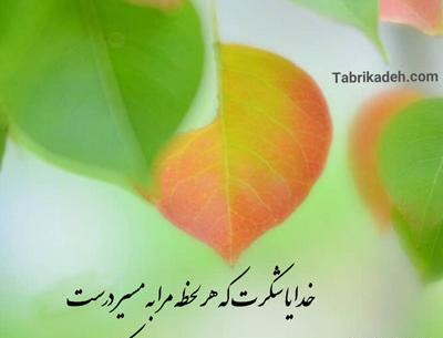 دانلود عکس نوشته شکرگزاری خدا