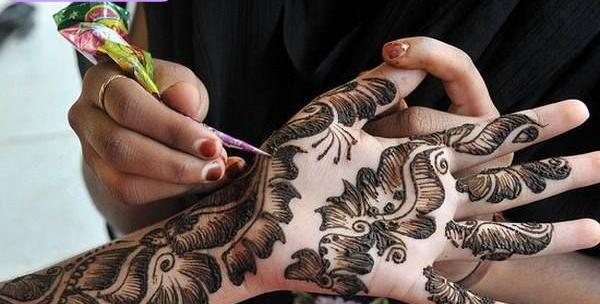 عکس حنا هندی روی دست