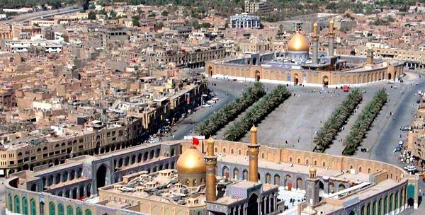 عکس حرم امام حسین و امام علی
