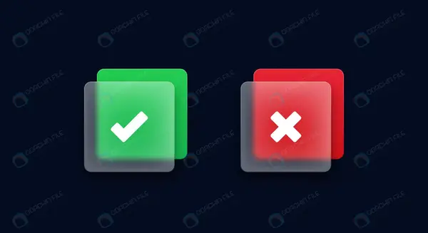 عکس دانلود وکتور ضربدر قرمز
