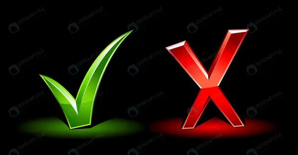 عکس دانلود وکتور ضربدر قرمز