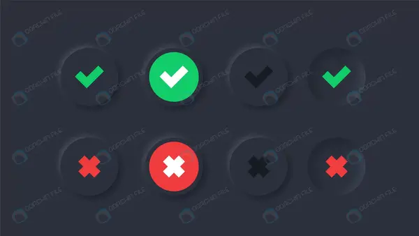 عکس دانلود وکتور ضربدر قرمز