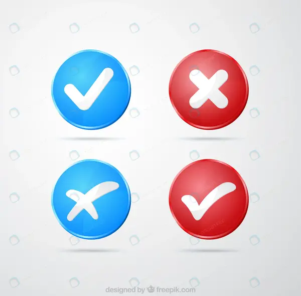 عکس دانلود وکتور ضربدر قرمز