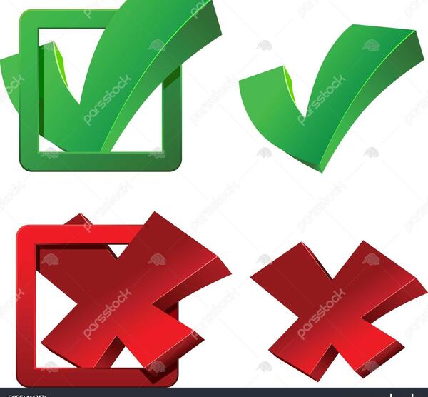 عکس دانلود وکتور ضربدر قرمز