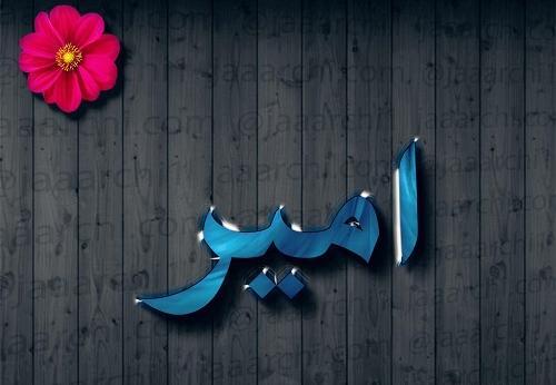 عکس نوشته اسم امیر