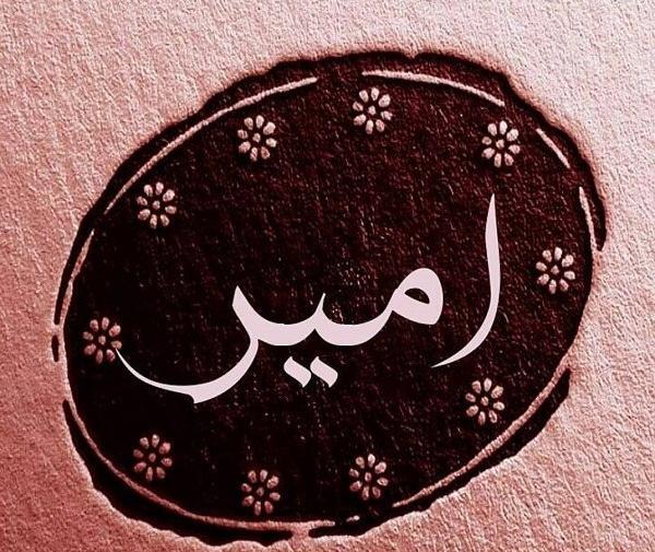 عکس نوشته اسم امیر