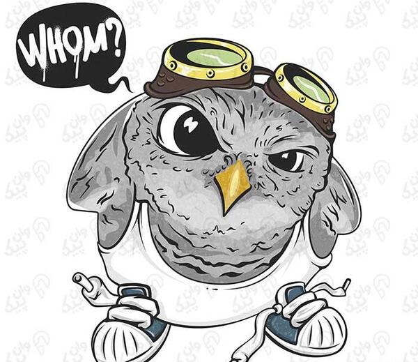 عکس جغد کارتونی بامزه