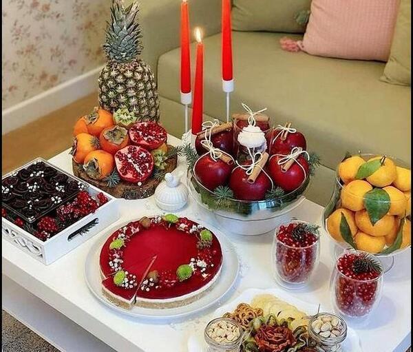 عکس از دکوراسیون شب یلدا