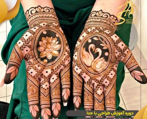 عکس طرح تاتو ساده با حنا هندی