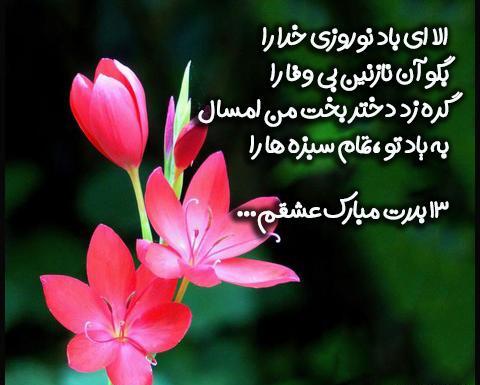 عکس سیزده بدر دونفره