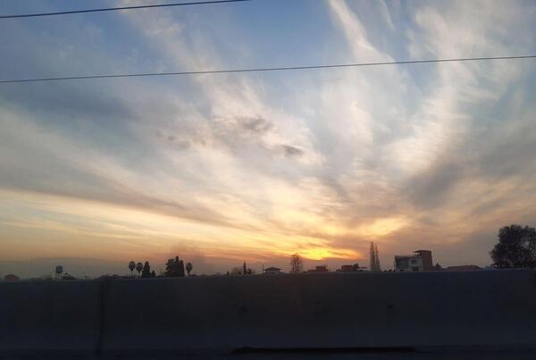 عکس تصاویر غروب جاده
