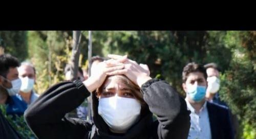 عکس مراسم دفن آزاده نامداری