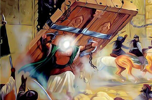 عکس امام علی در جنگ