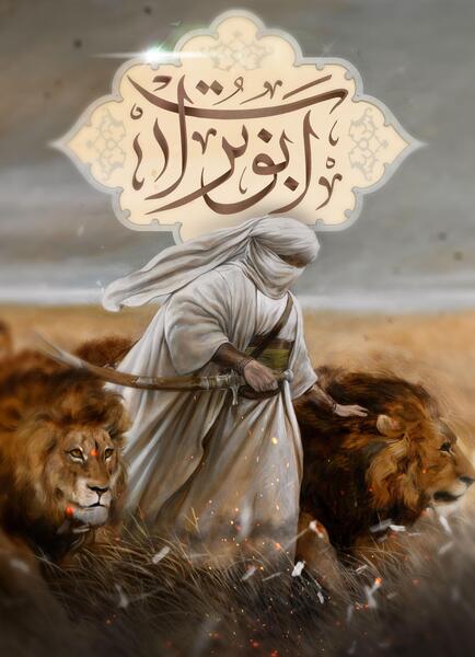 عکس امام علی در جنگ
