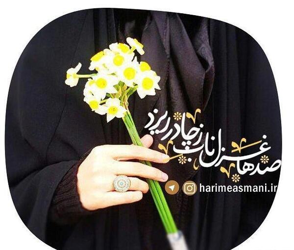 عکس نوشته های زیبا درباره چادر
