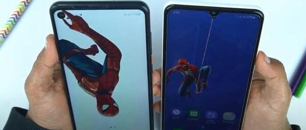 مقایسه عکس گوشی a12 با a21s