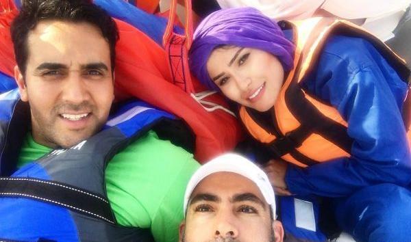 عکسهای شیوا طاهری با همسرش