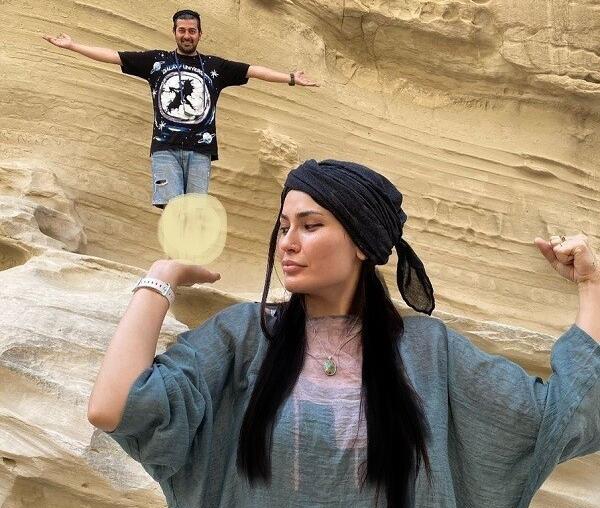 عکسهای شیوا طاهری با همسرش