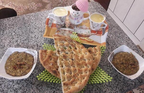 عکس عاشقانه صبحانه