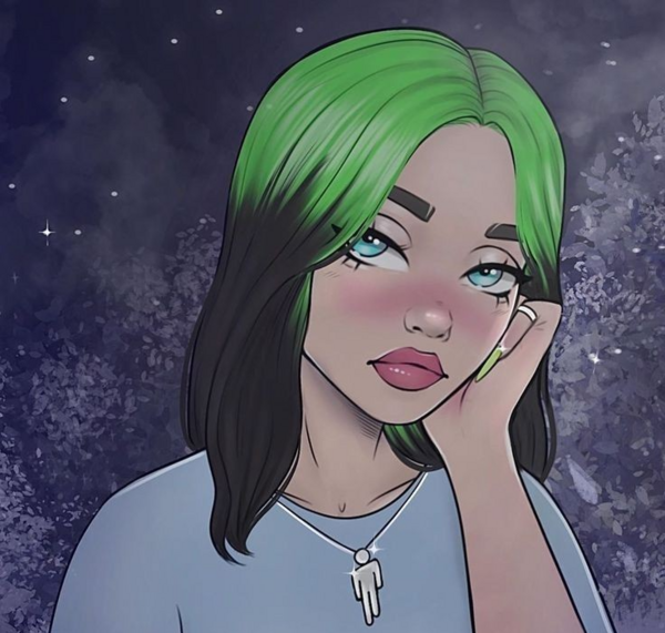 عکس بیلی ایلیش غمگین