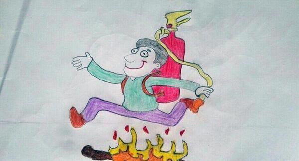 عکس چهارشنبه سوری نقاشی