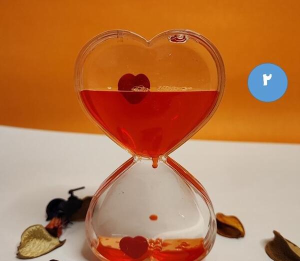 عکس ژله قلب شیشه ای