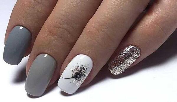 عکس طرح ناخن قاصدک