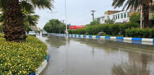 عکس از بارش باران بهاری