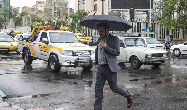عکس از بارش باران بهاری